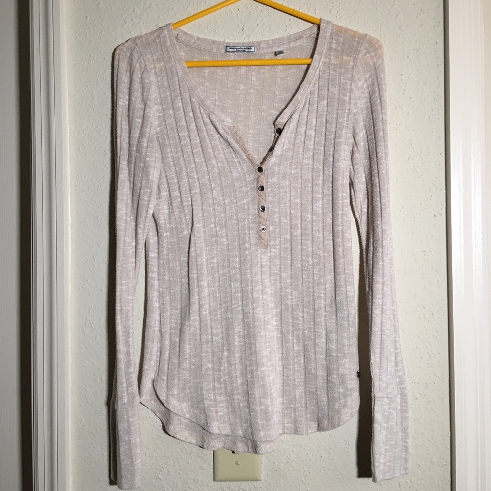 A&F Cream colored long sleeve